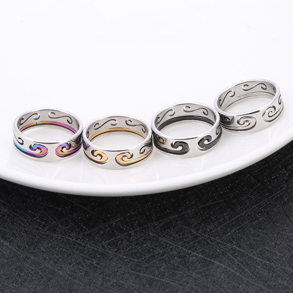 Sun Wukong Tightening Spell Ring Stainless Steel 2 in 1 For Women Men