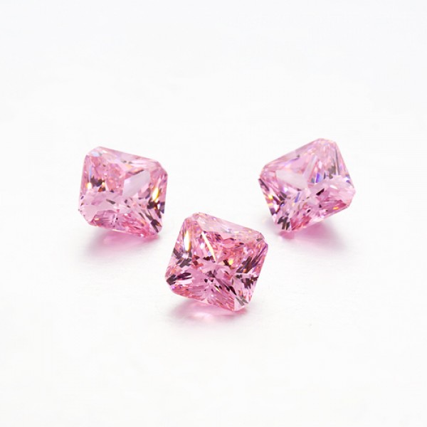 pink and white cubic zirconia asscher cut engagement ring 925 sterling silver black wedding ring set - Pink And Black Wedding Ring Set pink and white cubic zirconia asscher cut engagement ring 925 sterling silver black wedding ring set - Pink And Black Wedding Ring Set