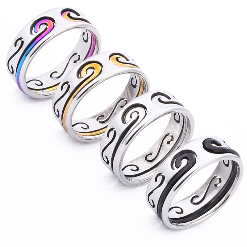 Sun Wukong Tightening Spell Ring Stainless Steel 2 in 1 For Women Men