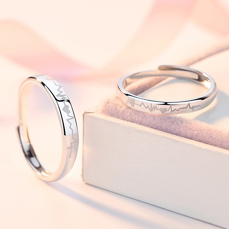 heartbeat rings for couples amazon heartbeat rings for couples amazon