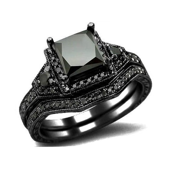 Princess Cut Men's Sterling Silver Wedding Band Engagement Ring with CZ 