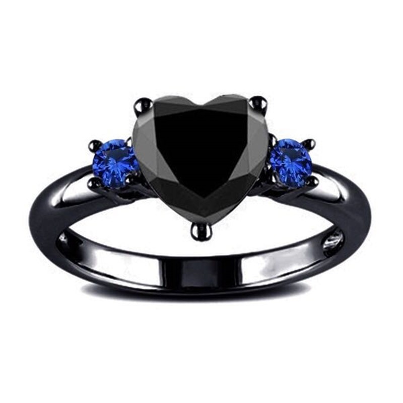 Black promise top rings for her