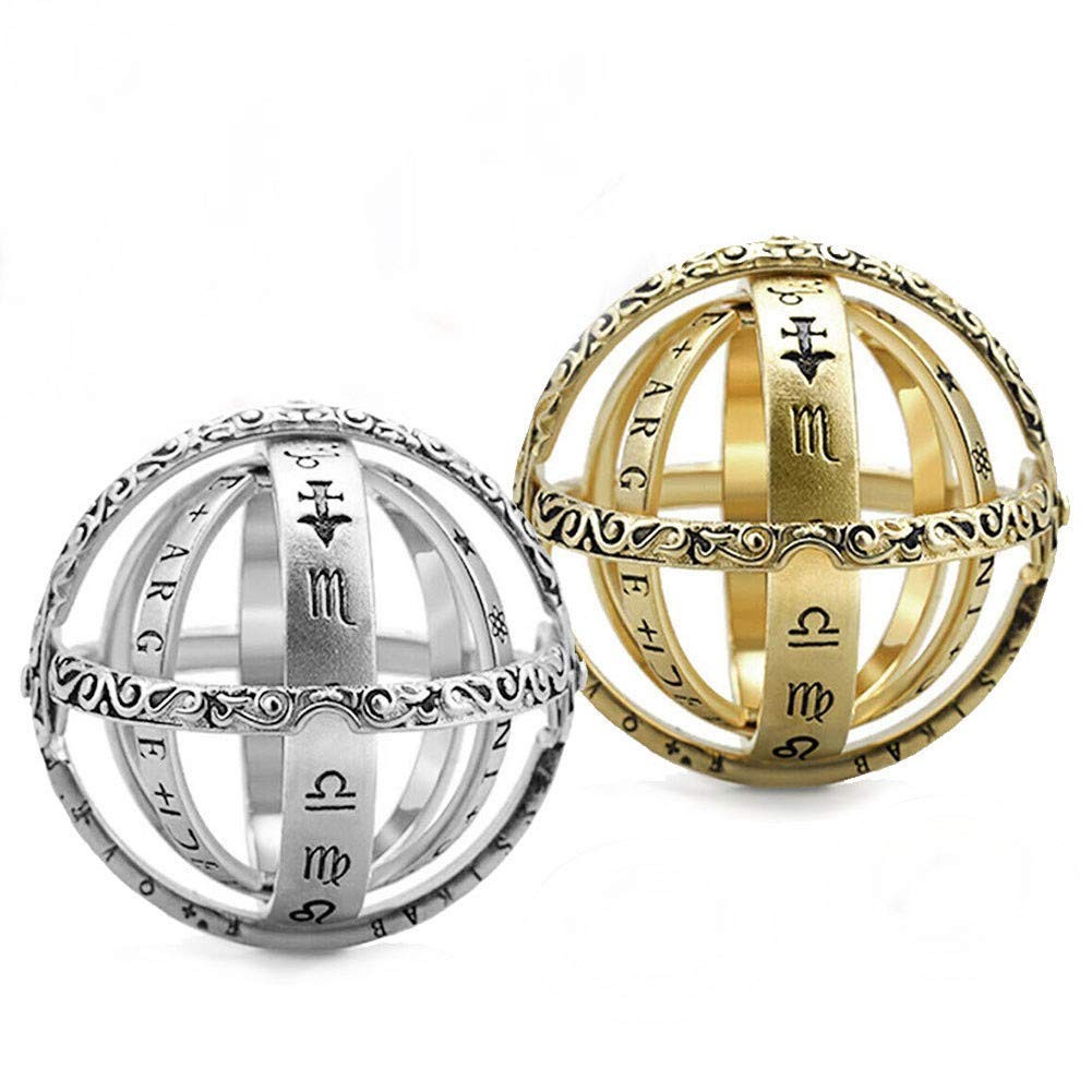 Astronomical Sphere Ball Ring Women Mens Foldable Cosmic