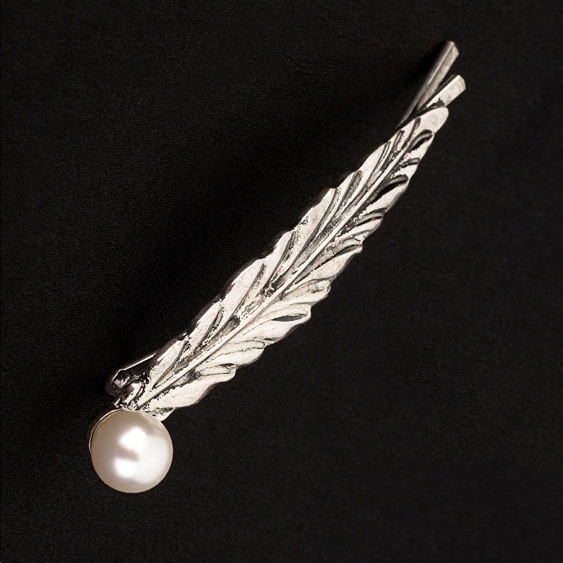 feather barrette hair clip