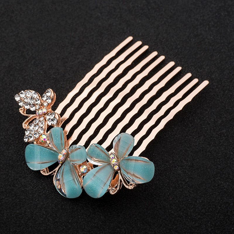 butterfly hair comb