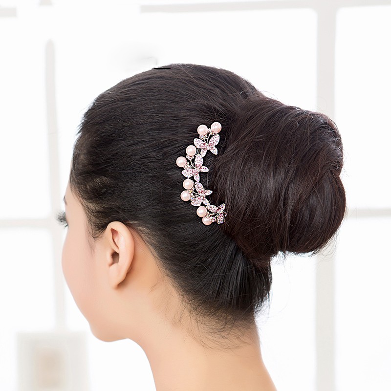 wedding pearl hair clips