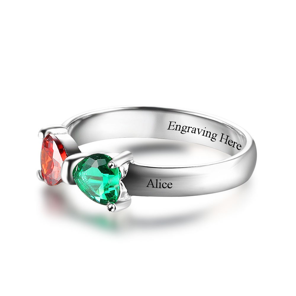 Personalize birthstones and engravings Rings and unique mothers