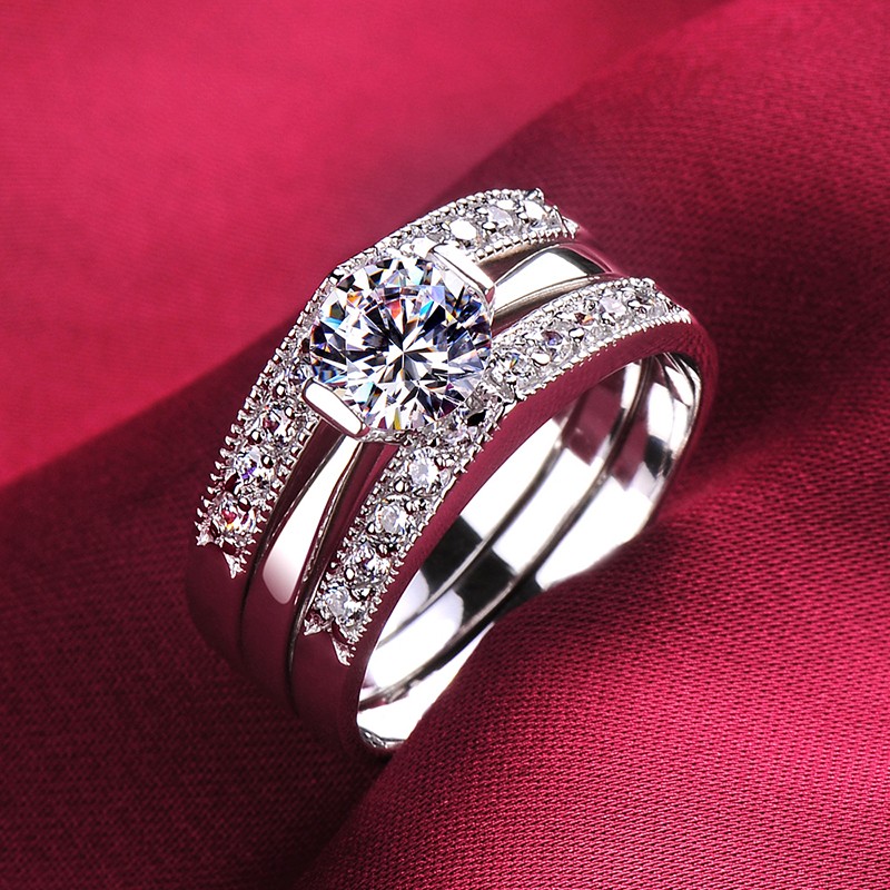 0.6 Carat Simulated Diamond Engagement/Wedding/Promise ...