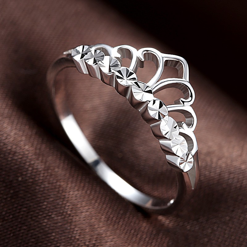 korean version of the simple crown moldings 925 sterling silver engagement ring - Crown Wedding Rings korean version of the simple crown moldings 925 sterling silver engagement ring - Crown Wedding Rings