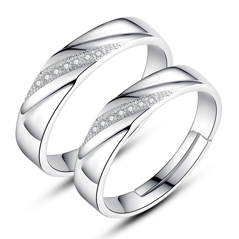 925 silver couple ring