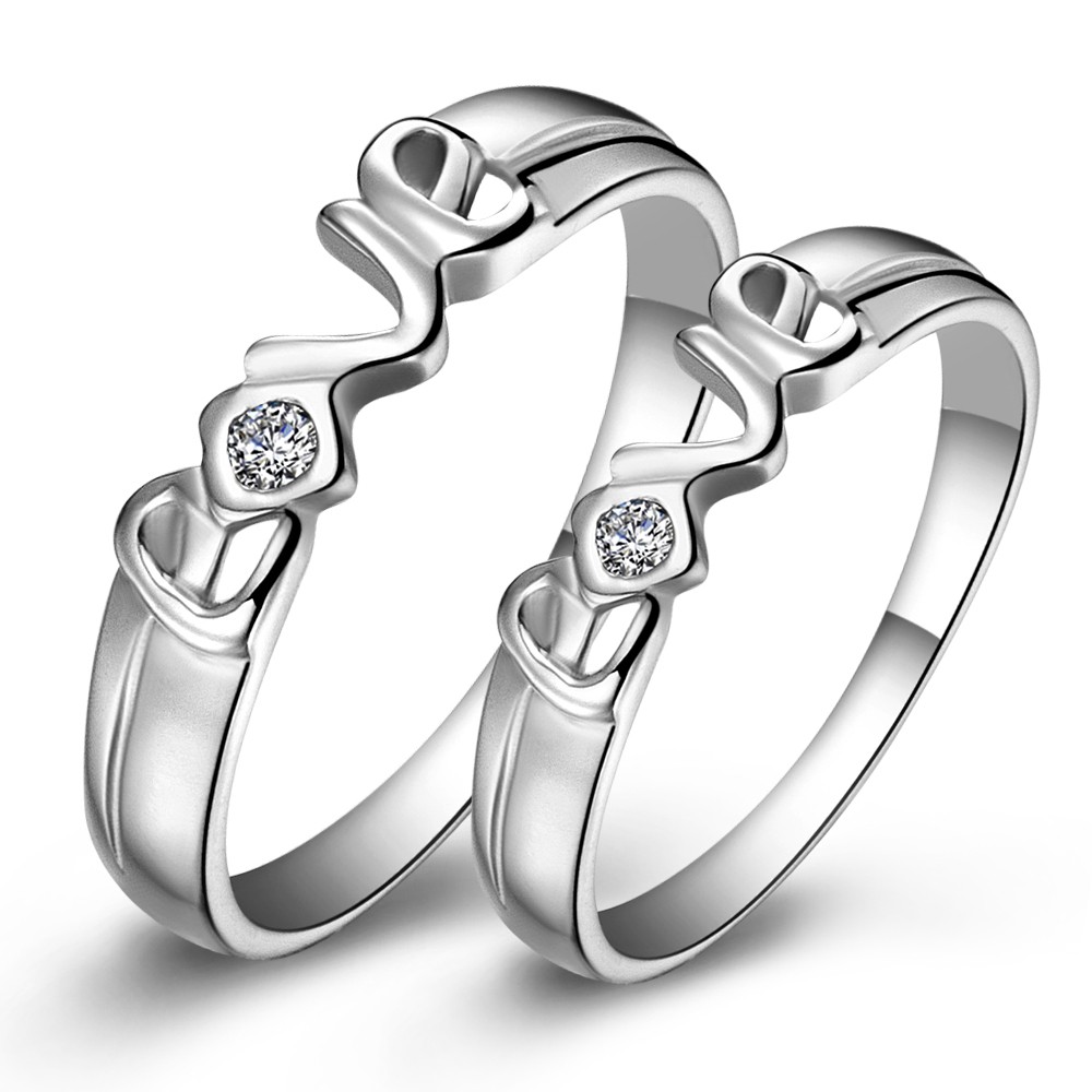 couple ring silver for sale