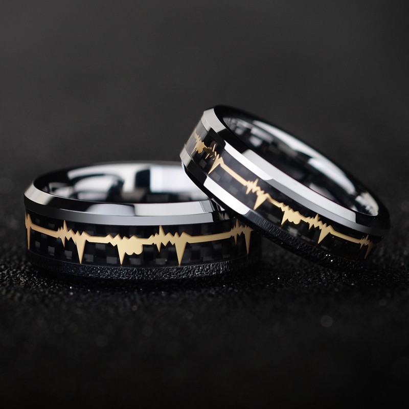 tungsten promise rings couples