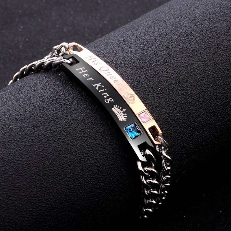 platinum couple bracelets