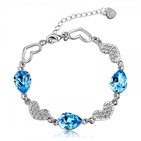 New Graceful And Stylish Handmade Mosaic Gemstone Blue Wizard Woman's Bracelet