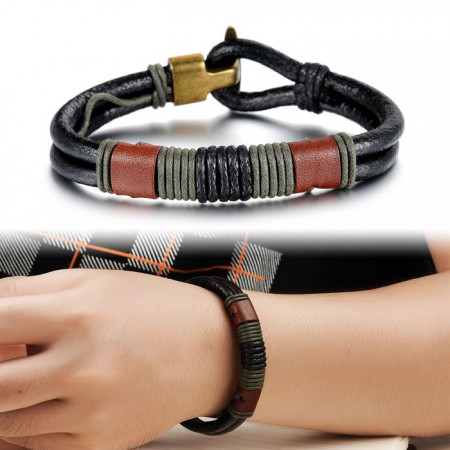 best mens leather bracelet