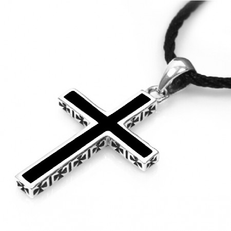 Men's 925 Sterling Silver Cross Pendant