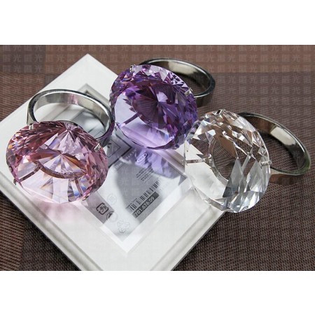 Artificial Crystal Large Diamond Ring Marriage Props Romantic