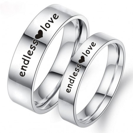 endless love Titanium Couple Rings (Price for a Pair)
