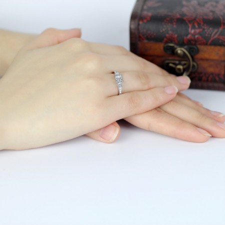Deanna Princess Wedding Man Made SONA NSCD Diamonds SILVER 925 Engagement Ring Deanna Princess Wedding Man Made SONA NSCD Diamonds SILVER 925 Engagement Ring