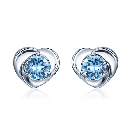 Elegant And Refined Korean Heart-Shaped Earrings
