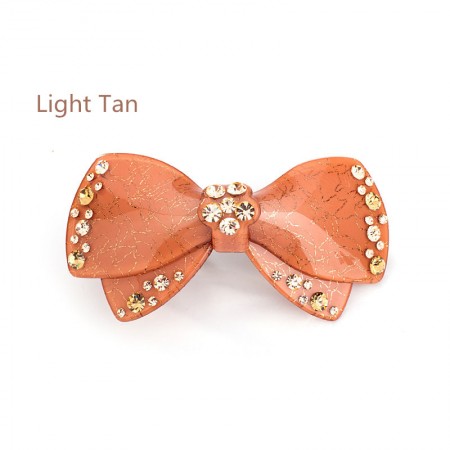 Girl Women Crystal Bow Hair Clip Crystal Barrette Hairpin Headwear Jewelry Lin Girl Women Crystal Bow Hair Clip Crystal Barrette Hairpin Headwear Jewelry Lin