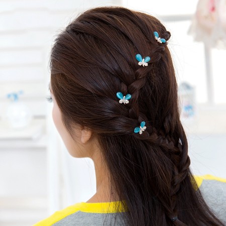 1pcs Lovely Charm Wedding Bridal Party U Shaped Butterfly Hair
