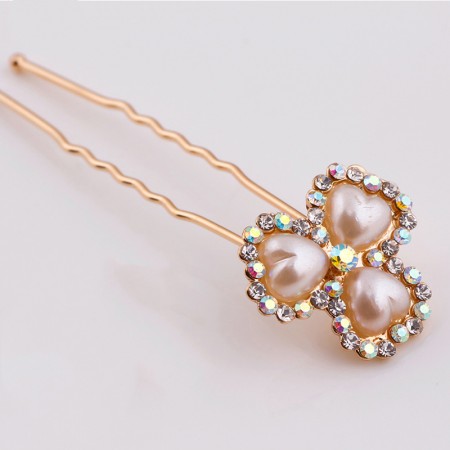 pink pearl hair pins