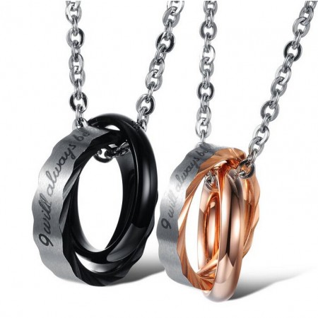 Korean Fashion Titanium Steel Couple Necklaces  