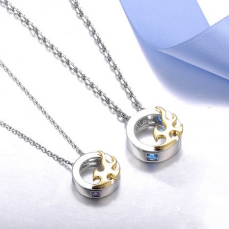 Original Love Sparks S925 Silver Couple Necklaces