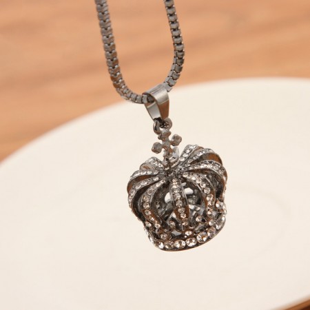 Retro Full Diamond Crown Necklace 9 Necklaces - Diamond Crown Necklace Pendant Retro Full Diamond Crown Necklace 9 Necklaces - Diamond Crown Necklace Pendant