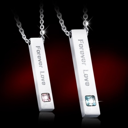 Fashion Never Fade High Quality Titanium Steel Lovers Necklaces