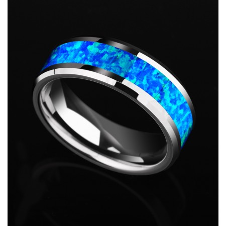 The New Luxury Opal Men S Tungsten Ring Promise Ring For Him