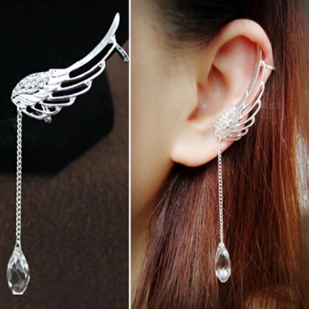 Most Popular Wing Shaped With Crystal Earring Price For A Pair