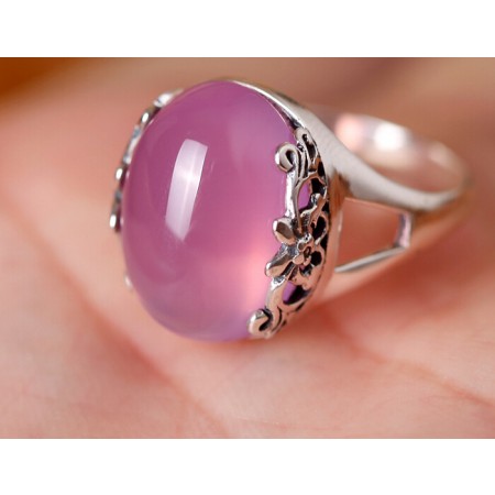 pink crystal ring