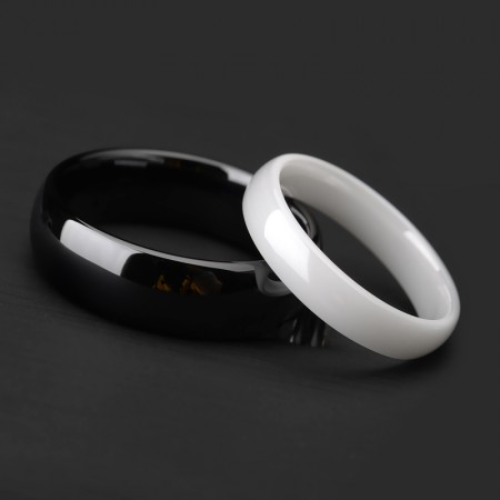 New Simple Ceramic Couple Rings