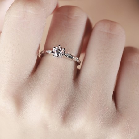 Six Claw 1 Ct Cubic Zirconia 925 Sterling Silver Engagement Solitaire Ring RS23 Six Claw 1 Ct Cubic Zirconia 925 Sterling Silver Engagement Solitaire Ring RS23