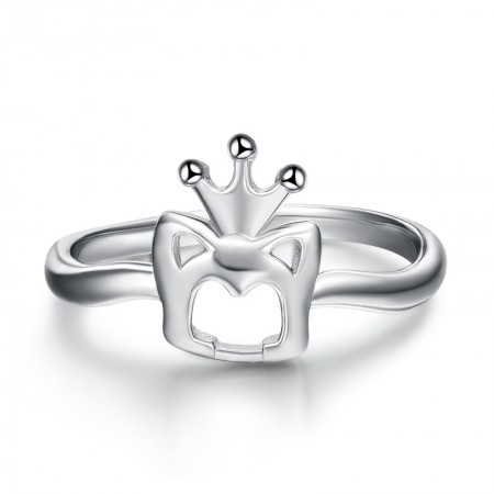 Personalized 925 Silver Queen Crown Ring