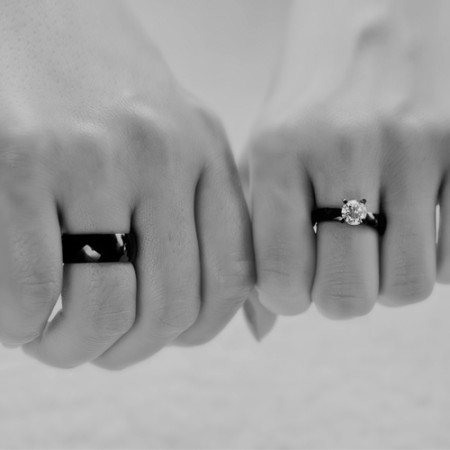 black band ring men