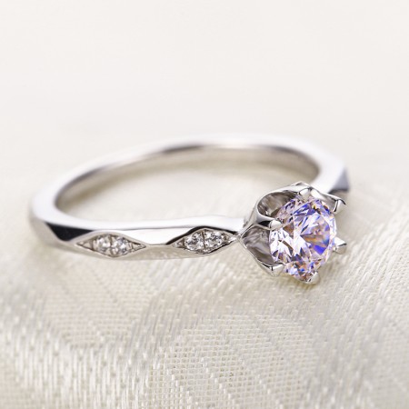 Classic Circular Transparente Zirconia Cubic 925 Bronze Ring Classic Circular Transparente Zirconia Cubic 925 Bronze Ring